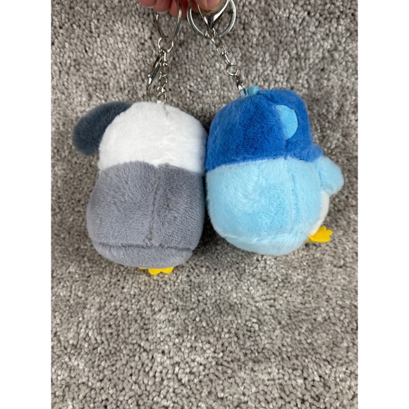 Cute Penguin Plush Keychain Set Kawaii Strawberry Ice Cream Charms Bag - Picture 5 of 5